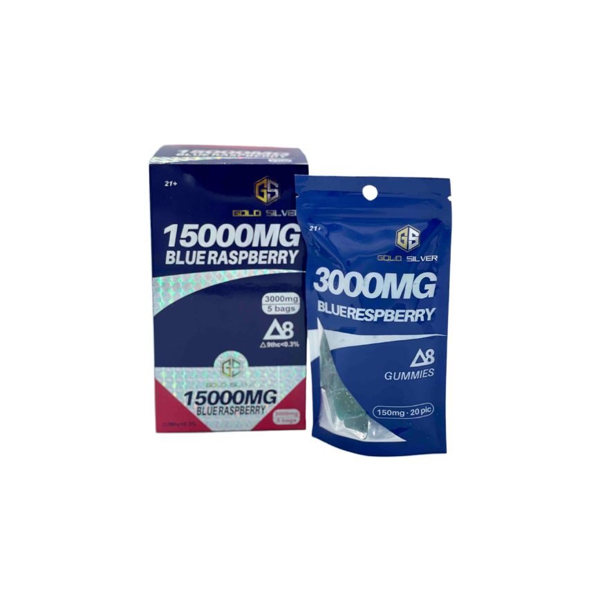 Gold Silver D8 Gummies 15000Mg 5Ct