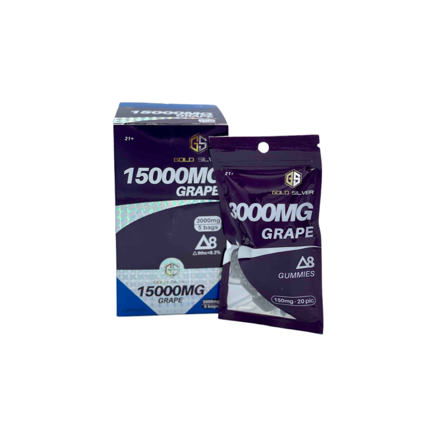 Gold Silver D8 Gummies 15000Mg 5Ct