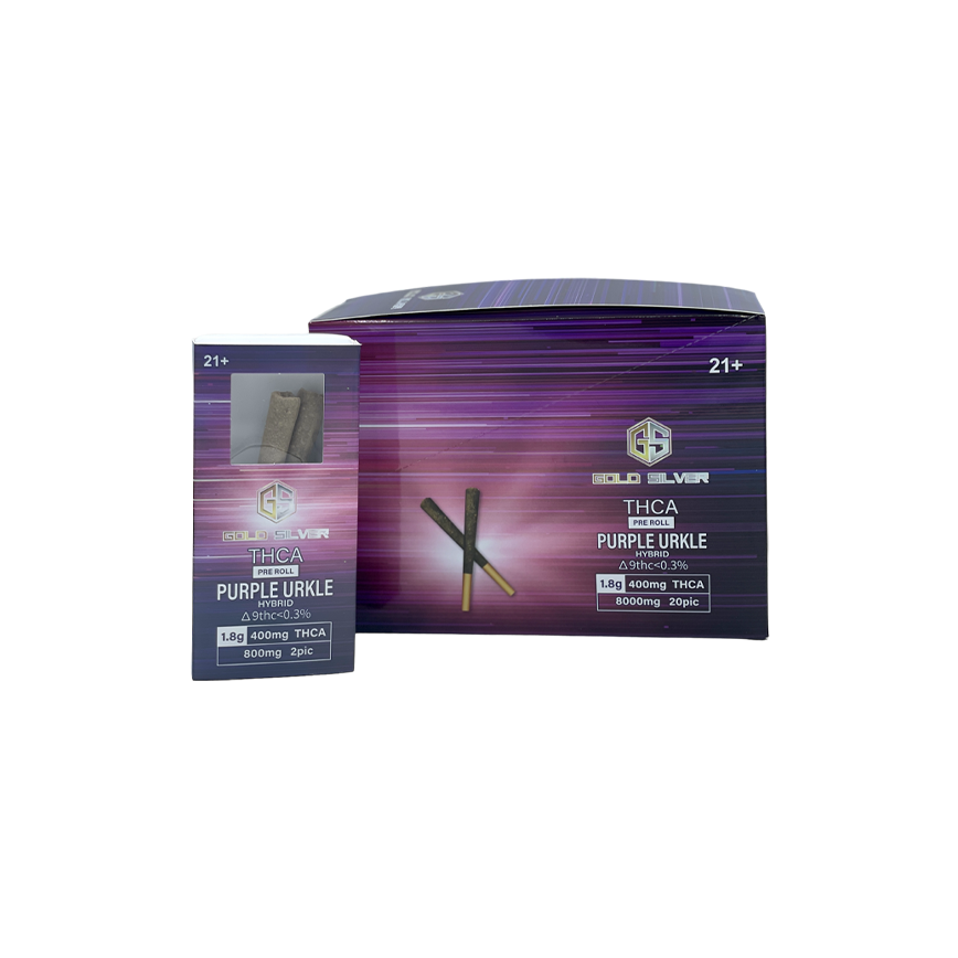 Gold Silver THCA Pre Roll 1.8g 400Mg 2Pk-10Ct