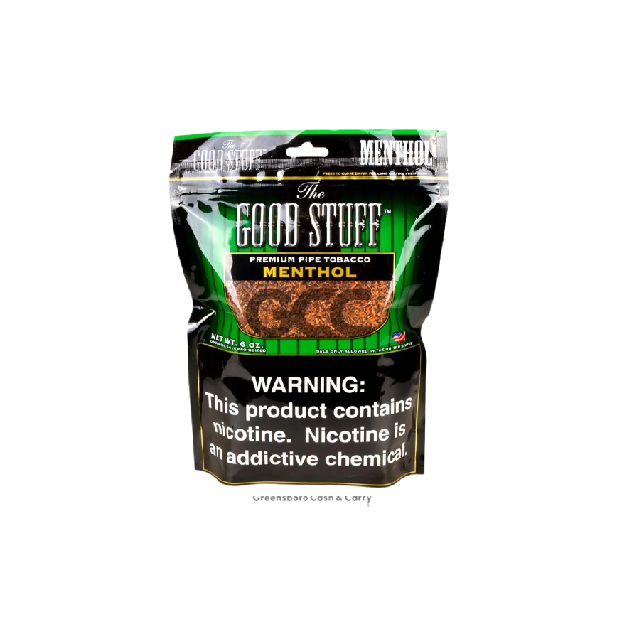 Good Stuff Pipe Tobacco Menthol 6Oz