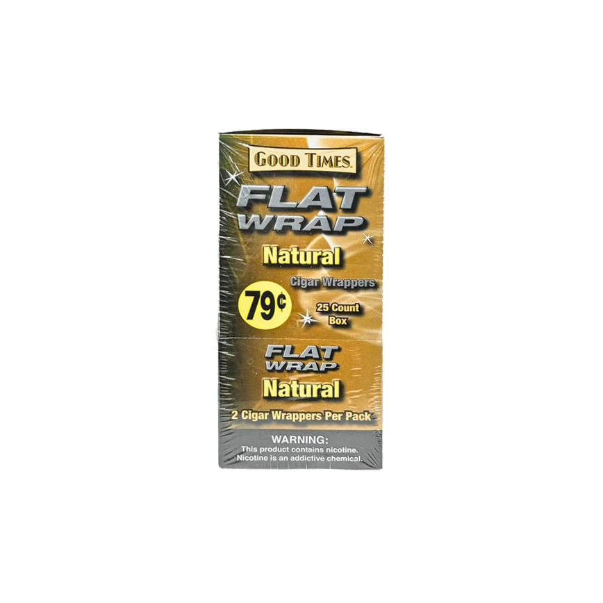 Good Times Flat Wrap Natural 79¢ 25Ct