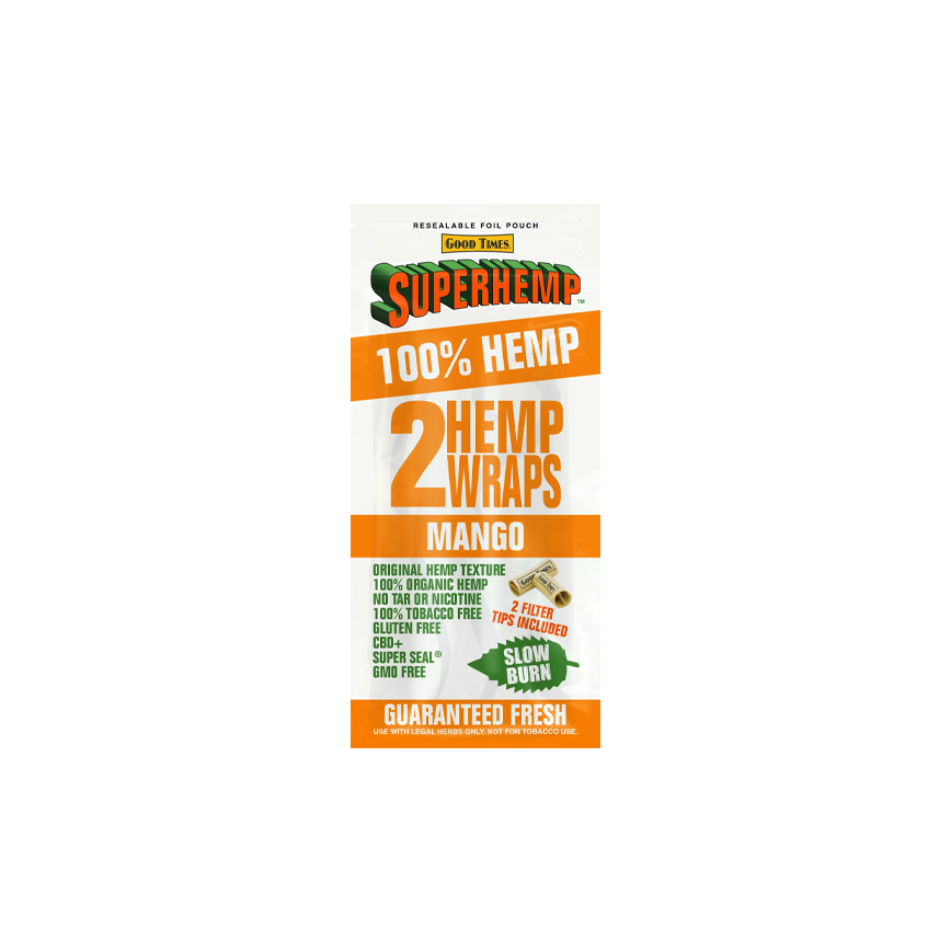 Good Times Super Hemp Wraps Mango 25Ct