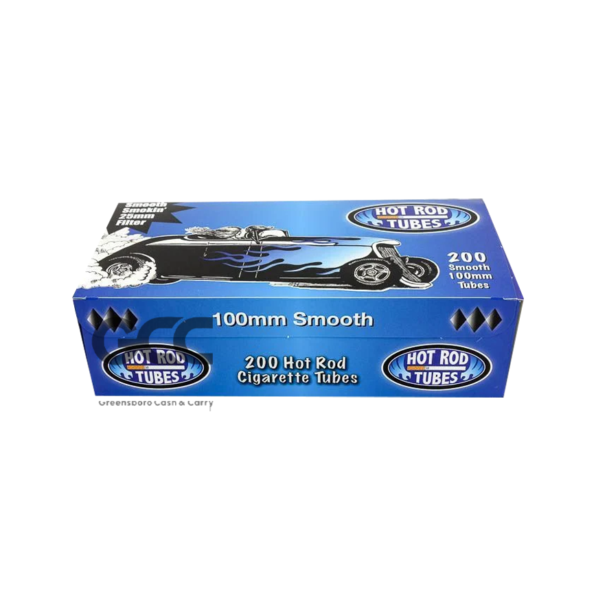 Hot Rod Cigarette Tubes 200 Smooth 100mm