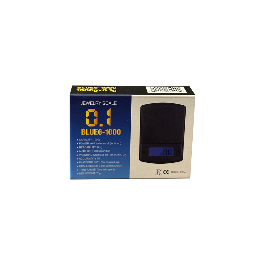 Jewelry Scale Blue 6-1000