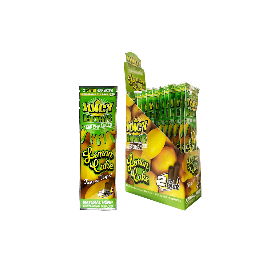 Juicy Hemp Wraps Lemons Cake 50Ct