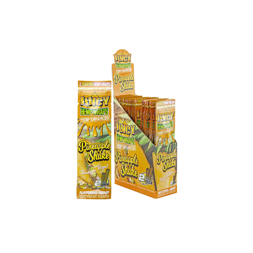 Juicy Hemp Wraps Pineapple Shake 50Ct