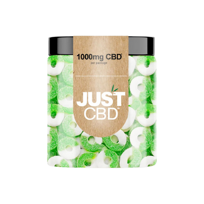 Just CBD Hemp Infused Gummies Apple Rings CBD