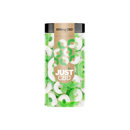 Just CBD Hemp Infused Gummies Apple Rings CBD