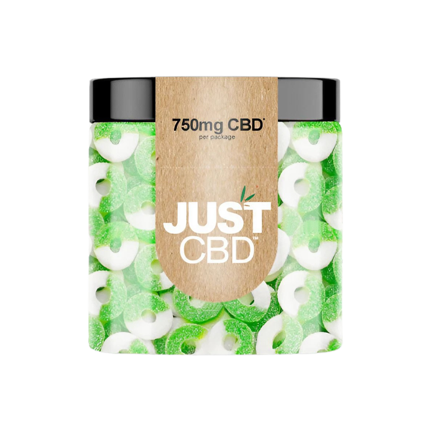 Just CBD Hemp Infused Gummies Apple Rings CBD