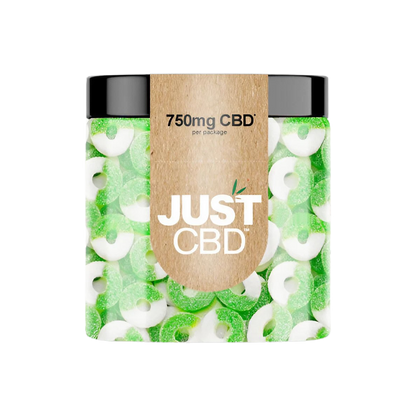 Just CBD Hemp Infused Gummies Apple Rings CBD