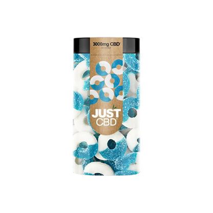 Just CBD Hemp Infused Gummies Blue Raspberry Ring CBD 706G