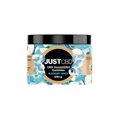 فقط CBD القنب غرست Gummies حلقات التوت الأزرق CBD