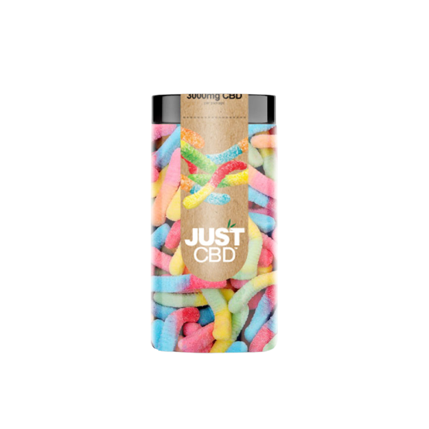 فقط CBD القنب غرست العلكات الديدان الحامضة CBD