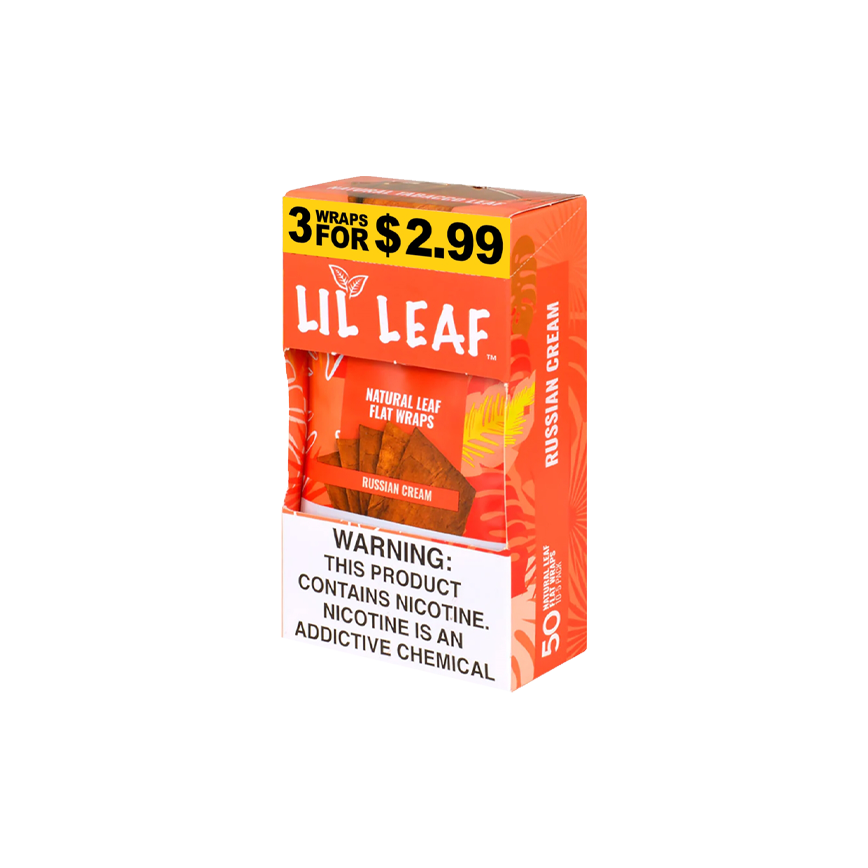 Lil Leaf Russian Cream 3 Wraps For $2.99 10Ct
