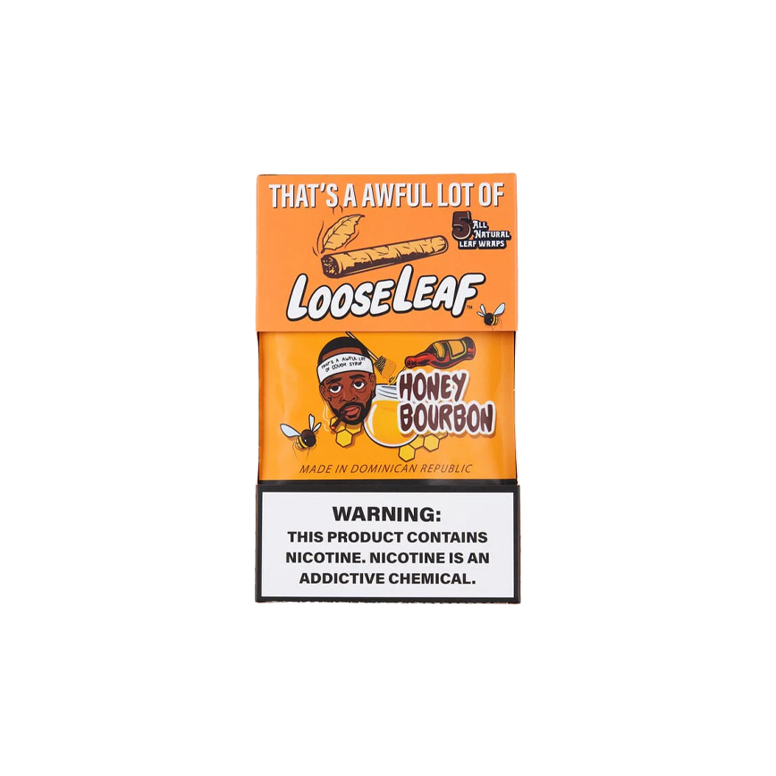 Loose Leaf Honey Bourbon Naural Leaf Wraps 8Ct