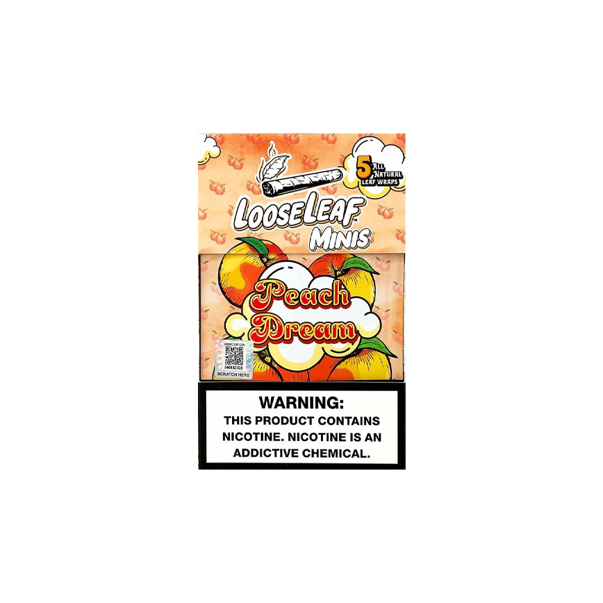 Loose Leaf Minis Peach Dream Natural Leaf Wrap 8Ct