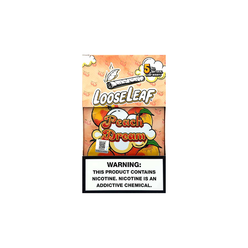 Loose Leaf Peach Dream Naural Leaf Wraps 8Ct