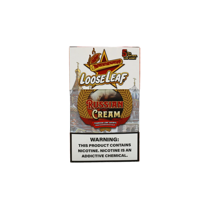 Loose Leaf Russian Cream Naural Leaf Wraps 8Ct