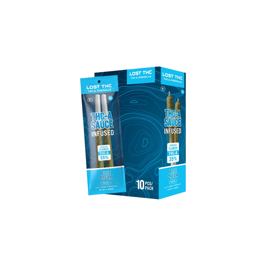 Lost THC-A Sauce Infused Pre Rolls 2x2g 10Ct