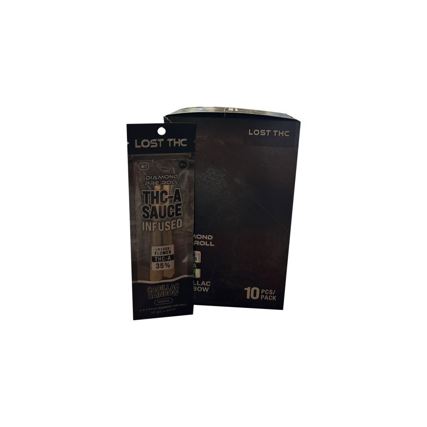 Lost THC-A Sauce Infused Pre Rolls 2x2g 10Ct