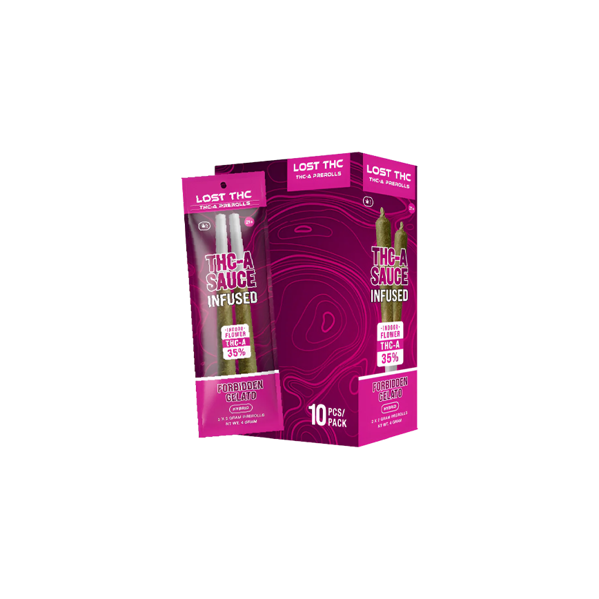 Lost THC-A Sauce Infused Pre Rolls 2x2g 10Ct