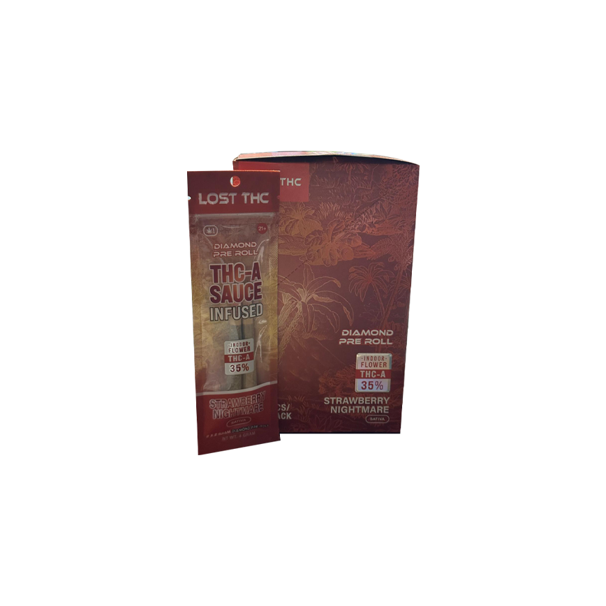 Lost THC-A Sauce Infused Pre Rolls 2x2g 10Ct