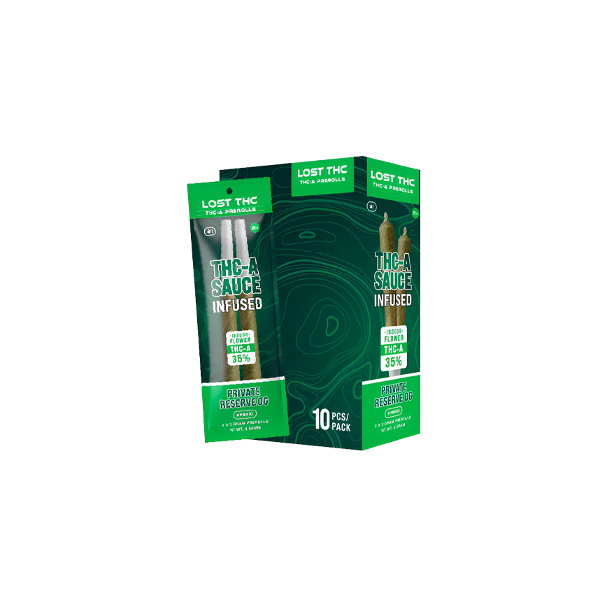 Lost THC-A Sauce Infused Pre Rolls 2x2g 10Ct