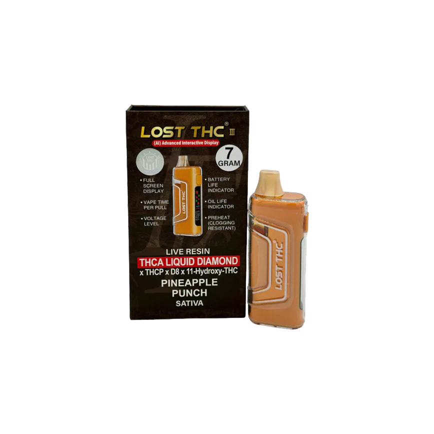 Lost THC Live Resin THCA Liquid Diamond 7G 5Ct