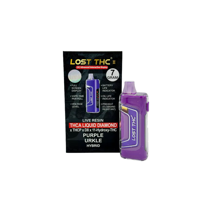Lost THC Live Resin THCA Liquid Diamond 7G 5Ct