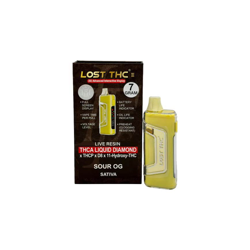 Lost THC Live Resin THCA Liquid Diamond 7G 5Ct