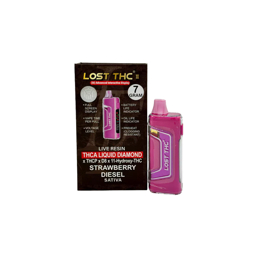 Lost THC Live Resin THCA Liquid Diamond 7G 5Ct
