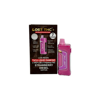 Lost THC Live Resin THCA Liquid Diamond 7G 5Ct