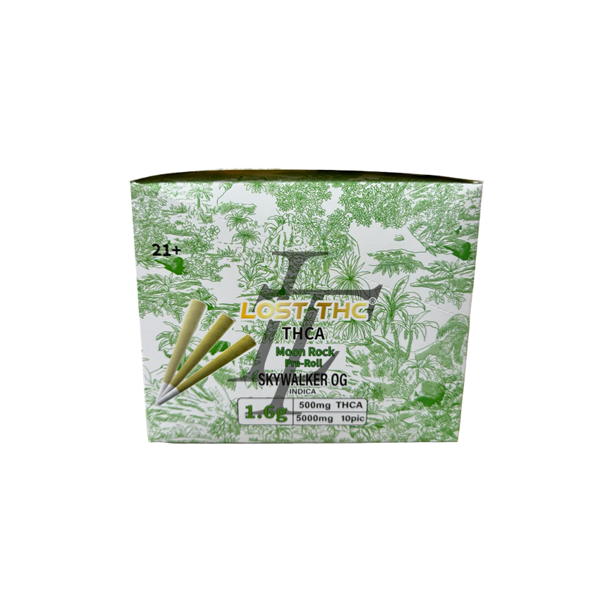 Lost THC Moon Rock 1.6g Pre Roll 5000Mg 10Ct