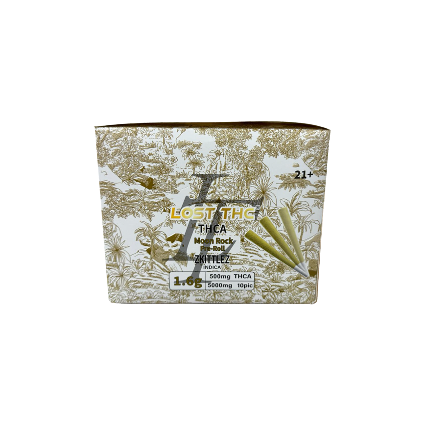 Lost THC Moon Rock 1.6g Pre Roll 5000Mg 10Ct