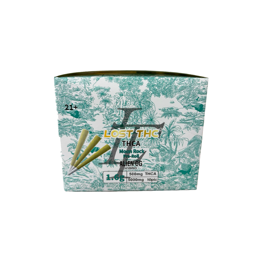Lost THC Moon Rock 1.6g Pre Roll 5000Mg 10Ct