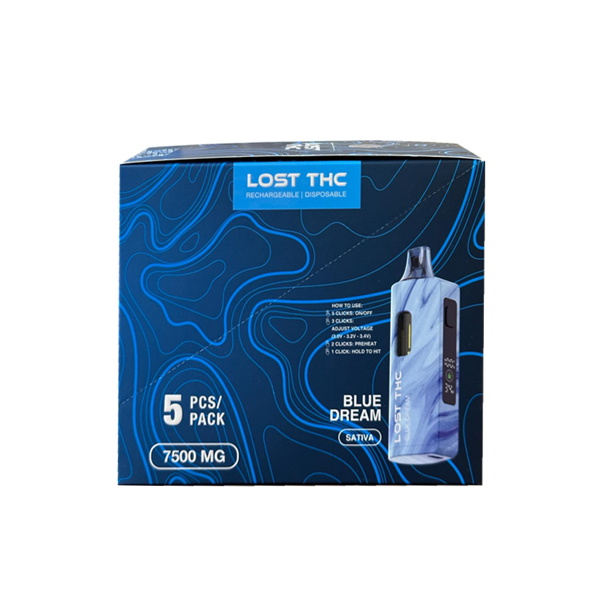 Lost Thc  Sativa 7500Mg 5Ct