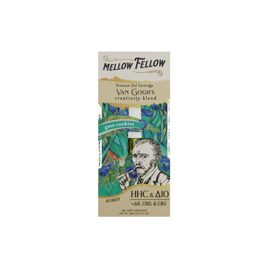 Mellow Fellow Cartridge Van Gogh's Creativity Blend gmo Cookies Hybrid 2Ml.