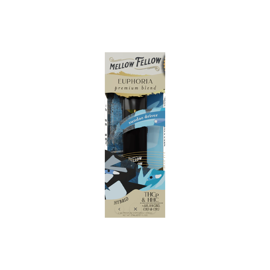 Mellow Fellow Disposable Euphoria Blend Sundae Driver Hybrid 2Ml 6CT.