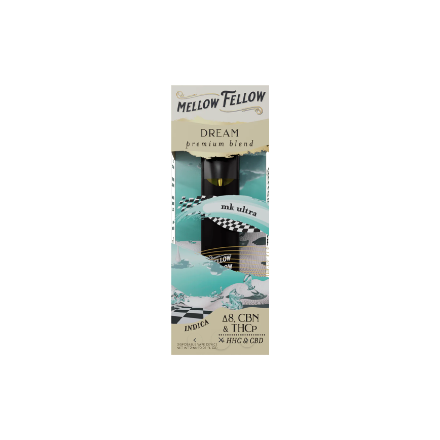 Mellow Fellow Dream Blend Dsposable Mk Ultra Indica 2Ml 6CT