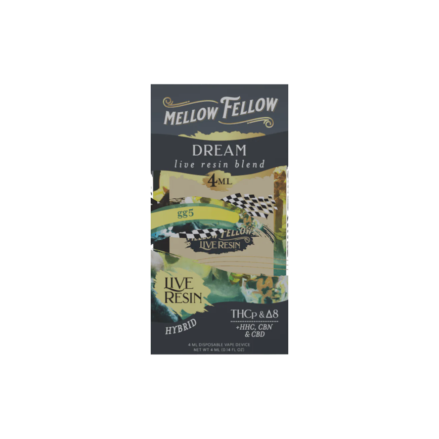 Mellow Fellow Dream Live Resin Blend gg5 Hybrid 4Ml 6Ct