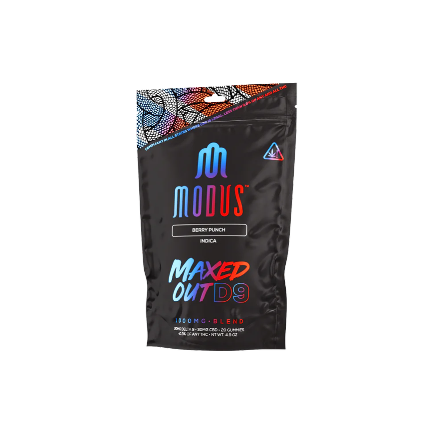 Modus Maxed Out D9 Gummies 1000Mg 5Ct