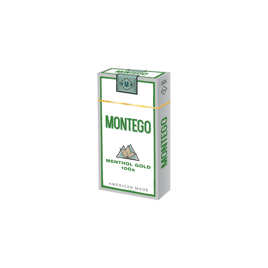 Montego Menthol Gold 100's box