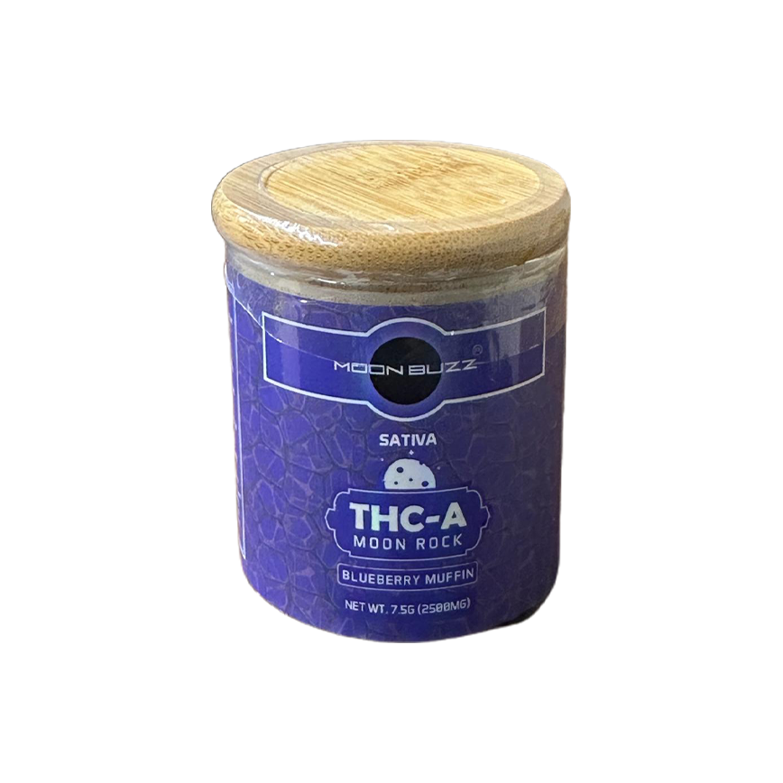 Moon Buzz Sativa THC-A Moon Rock Blueberry Muffin 2500Mg
