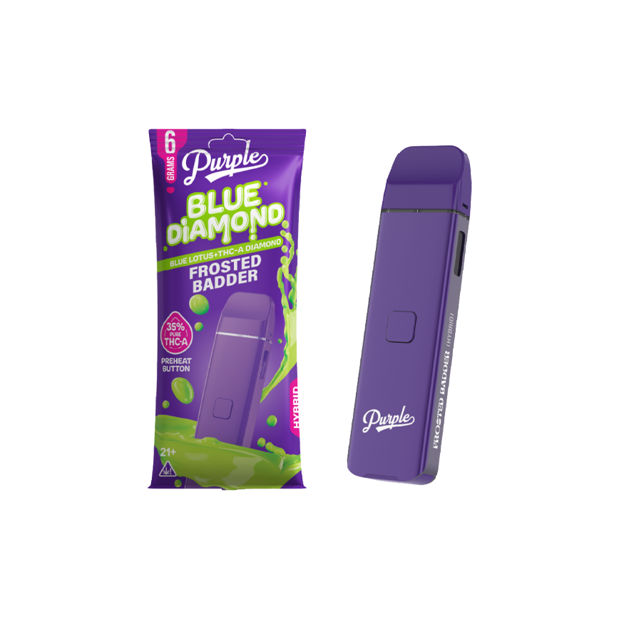 Purple Blue Diamond Frosted Badder Hybrid 6g