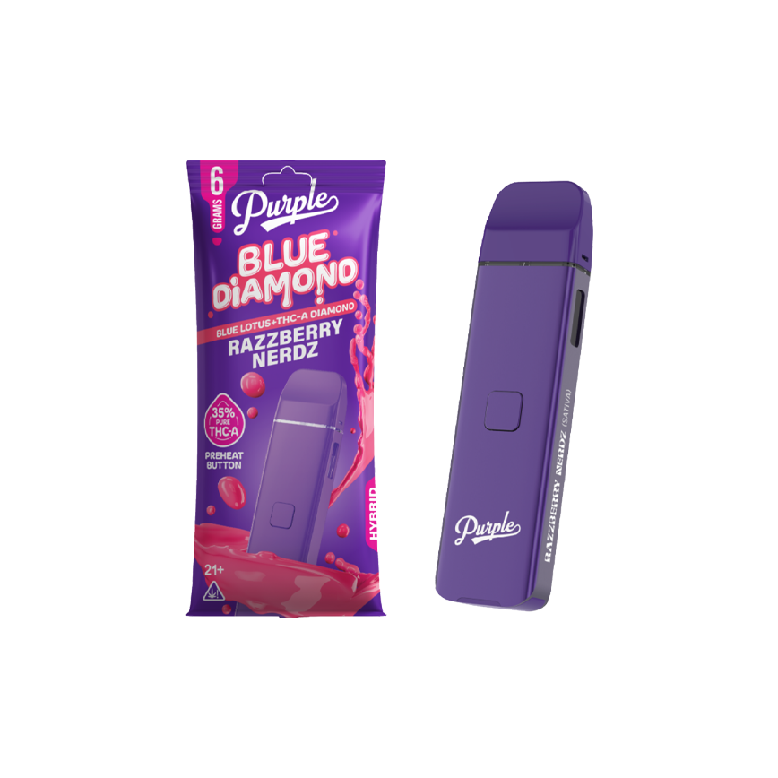Purple Blue Diamond Razzberry Nerdz Sativa 6g