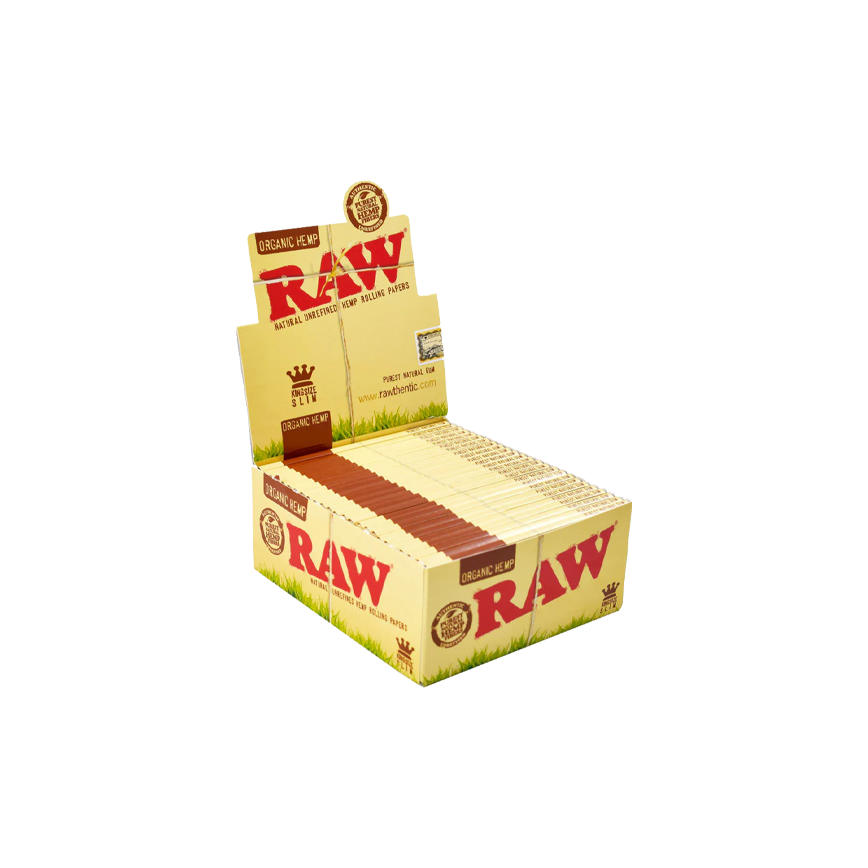 Raw Organic Hemp Unrefibed Hemp Rolling Papers Kingsize Slim 50Ct