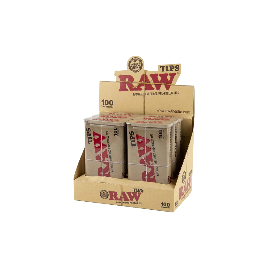 Raw Pre-Rolled Tips 100-6Ct