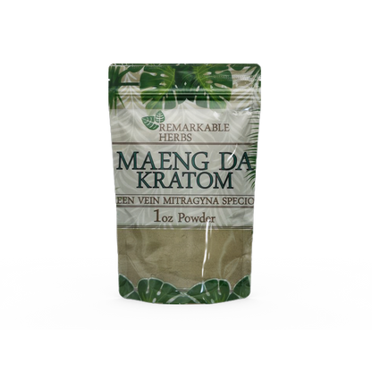 الأعشاب الرائعة Maeng Da Kratom Green Vein Mitragyna Speciosa