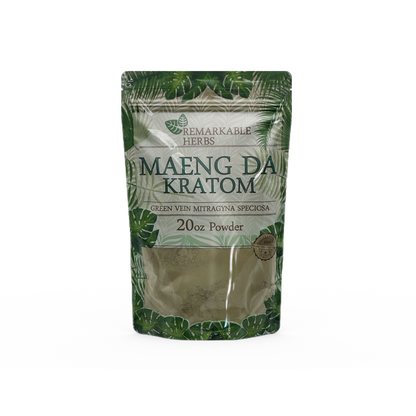 الأعشاب الرائعة Maeng Da Kratom Green Vein Mitragyna Speciosa
