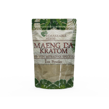 Remarkable Herbs  Maeng Da Kratom Red Vein Mitragyna Speciosa